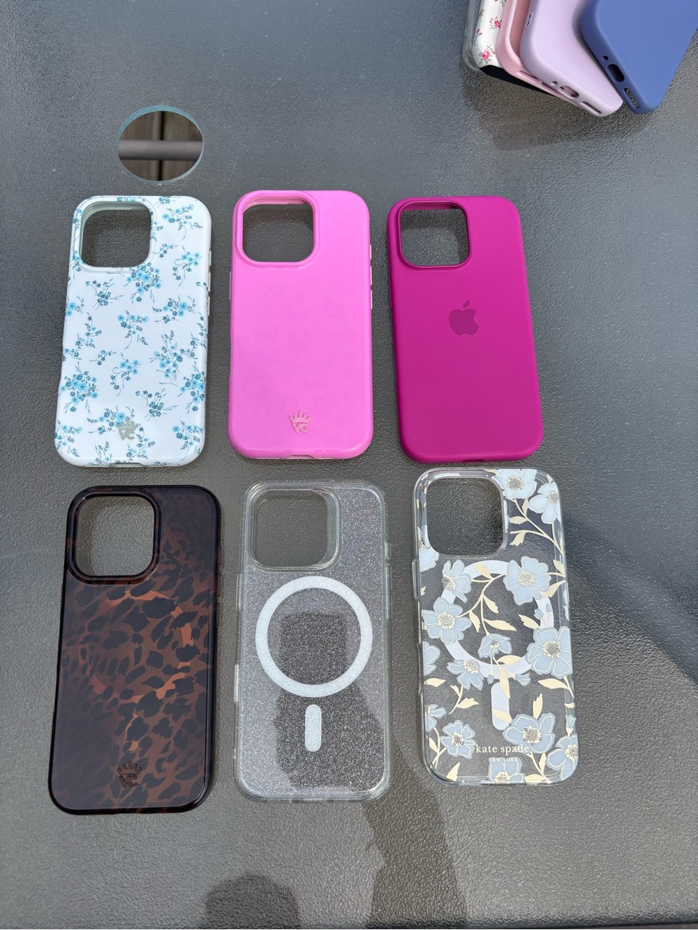 Apple iPhone Case Bundle in Pink, Magenta, Floral, Leopard & Clear Styles